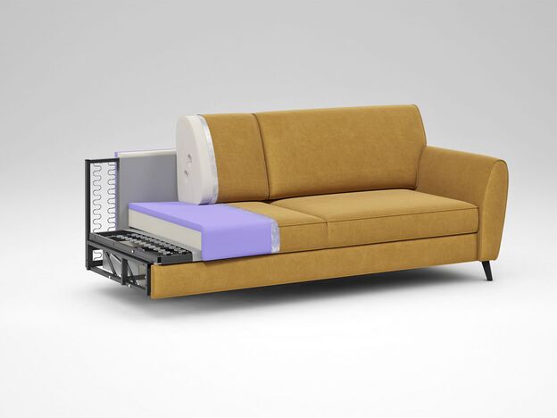 Диван MOON 176 цвет желтый (фото 216660)