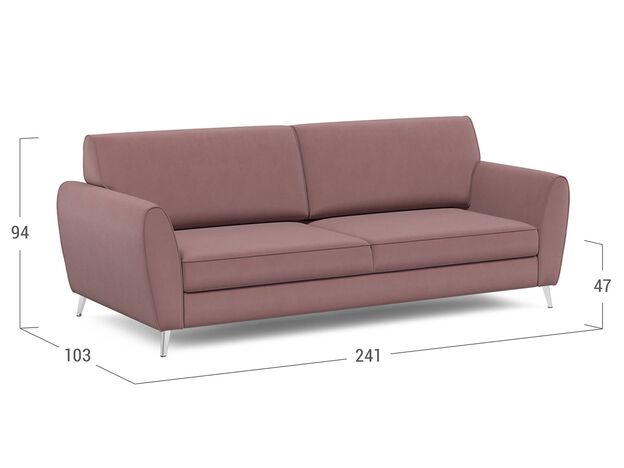 Диван MOON 176 цвет красный,розовый (фото 216604)