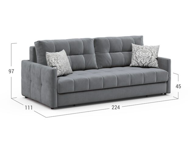 Диван MOON 015 цвет серый (фото 216882)