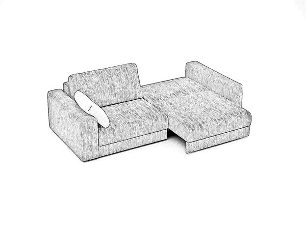 Диван MOON 007 цвет коричневый (фото 218411)