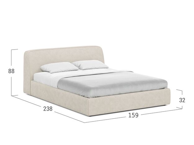 Кровать с подъёмным механизмом MOON 1008 цвет белый,бежевый (фото 218929) Кровать с подъёмным механизмом MOON 1008 цвет белый,бежевый (фото 218929)