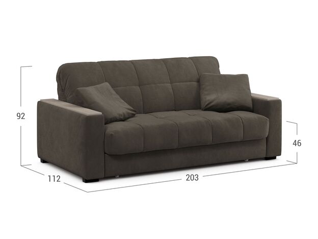 Диван MOON 107 цвет коричневый (фото 219292)