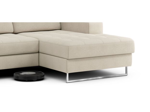 Угловой диван MOON 117 цвет белый,бежевый (фото 219439)