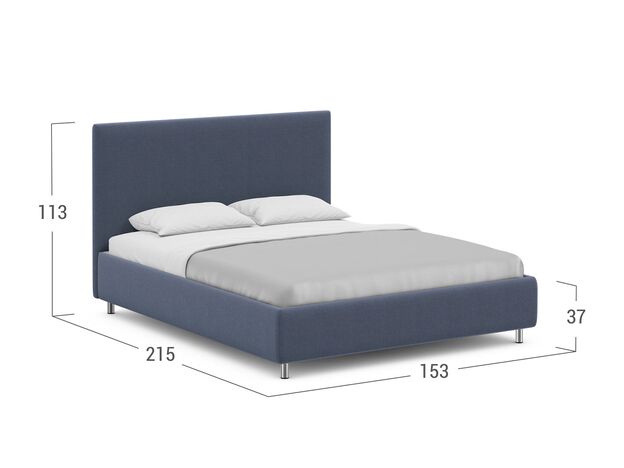 Кровать с подъемным механизмом MOON 1156 Arona цвет серый,фиолетовый (фото 221323)