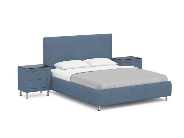 Кровать с подъемным механизмом MOON 1156 Arona цвет синий (фото 222004)