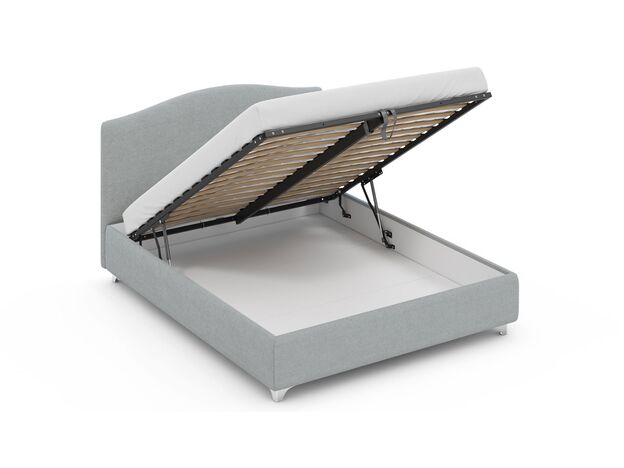 Кровать с подъемным механизмом MOON 1158 цвет серый (фото 224357)