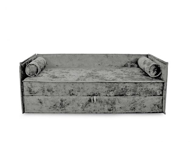 Диван тахта Гудвин с валиками цвет серый (фото 236735)