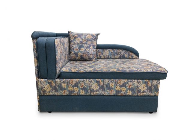 Диван кушетка Вероника реальное фото образца цвет синий,пестрый (фото 236557)