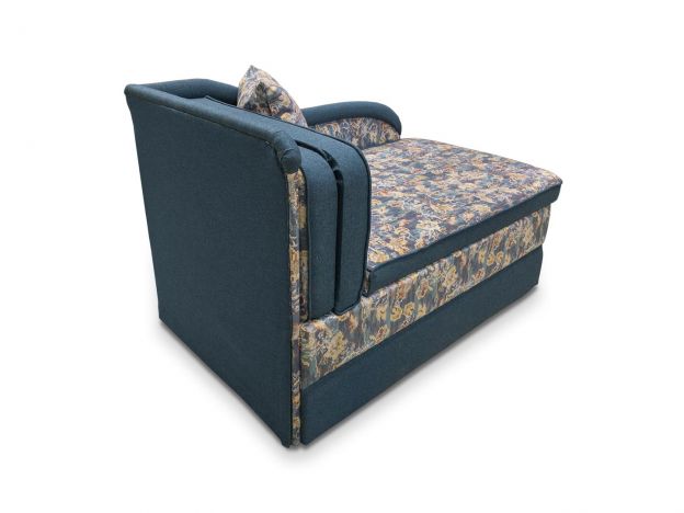 Диван кушетка Вероника реальное фото образца цвет синий,пестрый (фото 236560)