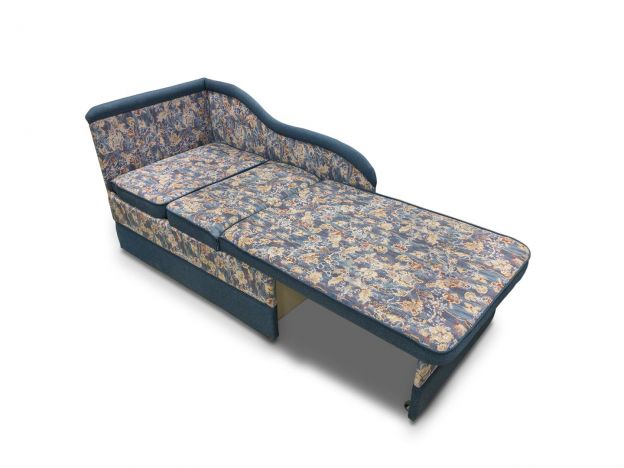 Диван кушетка Вероника реальное фото образца цвет синий,пестрый (фото 236561)