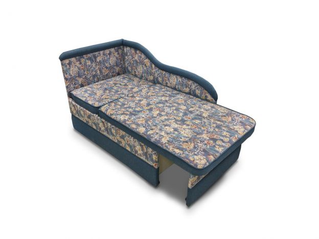 Диван кушетка Вероника реальное фото образца цвет синий,пестрый (фото 236554)