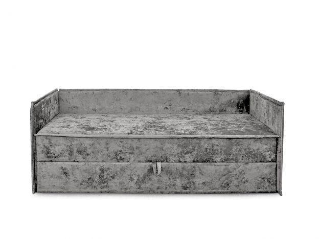 Диван тахта Гудвин с валиками цвет серый (фото 236746)