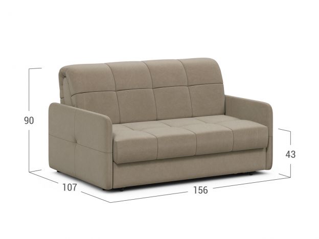 Диван MOON 120 цвет бежевый,коричневый (фото 216275) Диван MOON 120 цвет бежевый,коричневый (фото 216275)