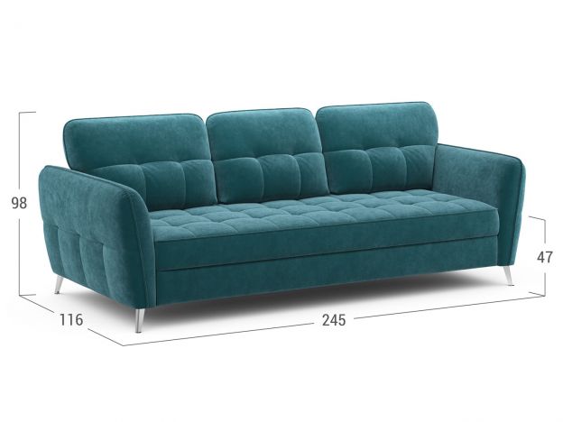 Диван MOON 175 цвет зеленый,бирюза (фото 237369)