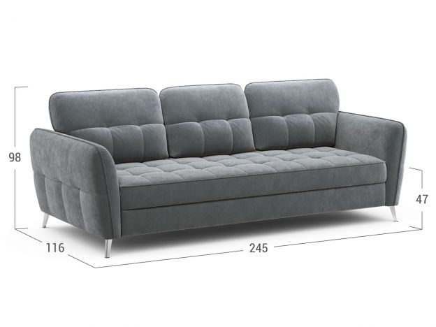 Диван MOON 175 цвет серый (фото 237433)