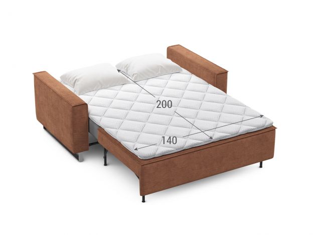 Диван MOON 005 цвет оранжевый,терракот (фото 238861)