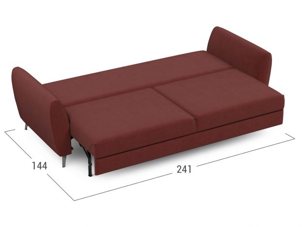 Диван MOON 176 цвет красный,бордовый (фото 241203)