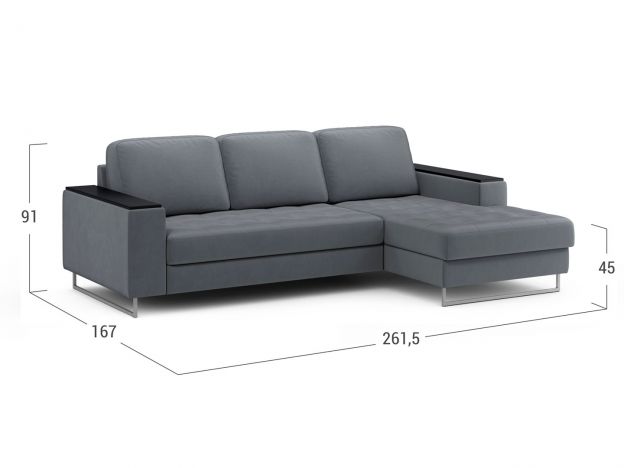 Угловой диван MOON 117 цвет серый (фото 248438) Угловой диван MOON 117 цвет серый (фото 248438)