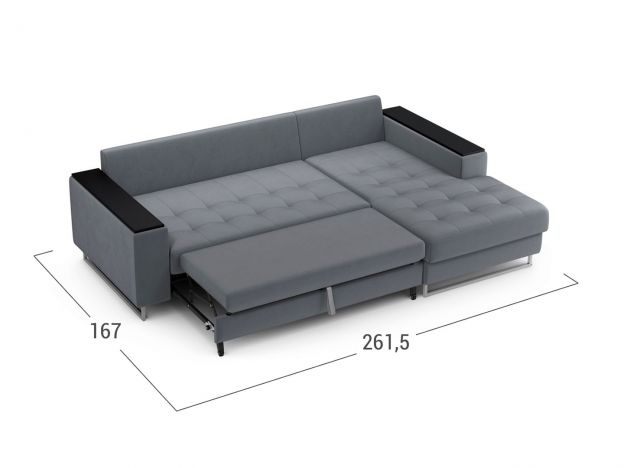 Угловой диван MOON 117 цвет серый (фото 248440) Угловой диван MOON 117 цвет серый (фото 248440)
