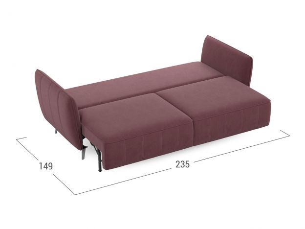 Диван MOON 173 цвет красный,бордовый (фото 248758)