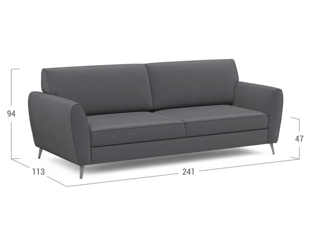 Диван MOON 176 цвет серый (фото 248935) Диван MOON 176 цвет серый (фото 248935)