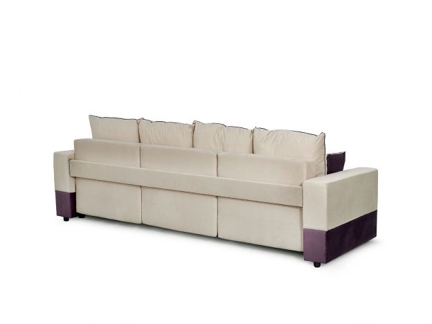 Диван Бостон 2400 цвет бежевый,фиолетовый (фото 168788)