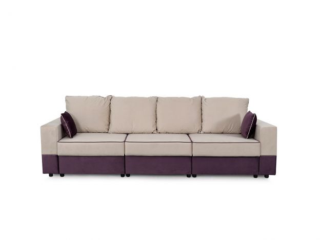 Диван Бостон 2400 цвет бежевый,фиолетовый (фото 168777)