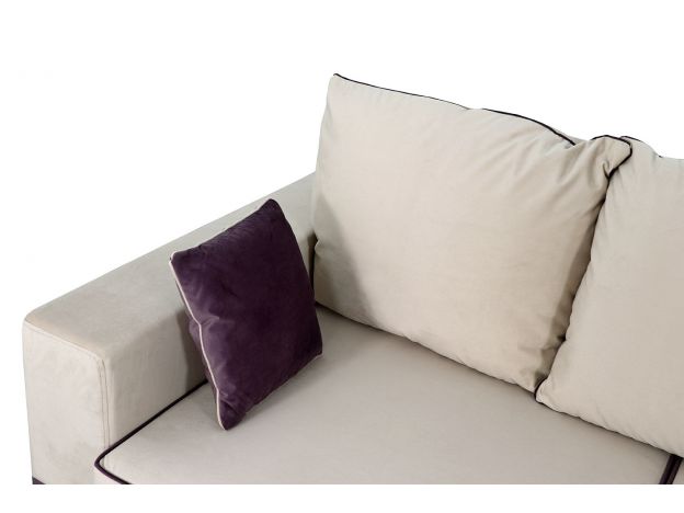 Диван Бостон 2400 цвет бежевый,фиолетовый (фото 168779)
