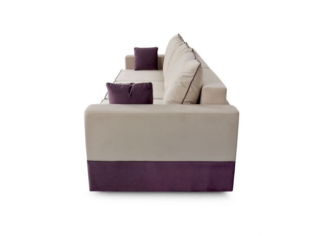 Диван Бостон 2400 цвет бежевый,фиолетовый (фото 168780)