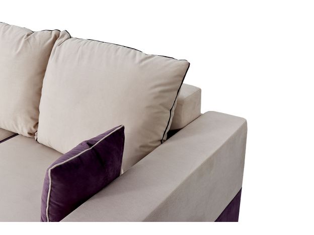 Диван Бостон 2400 цвет бежевый,фиолетовый (фото 168782)
