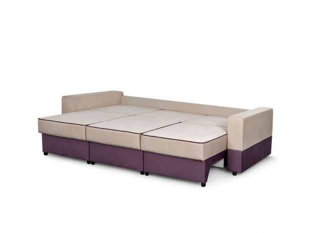 Диван Бостон 2400 цвет бежевый,фиолетовый (фото 168785)