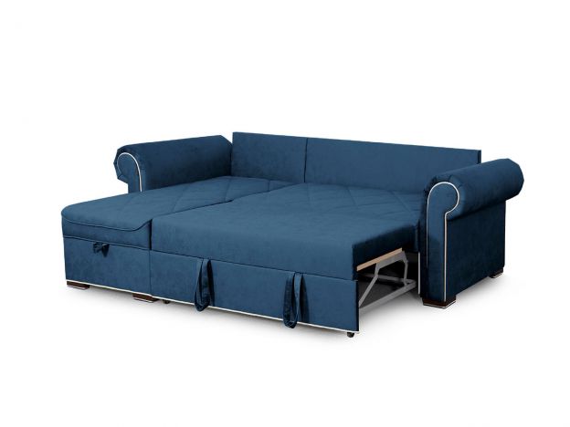 Угловой диван Цезарь цвет синий (фото 202300)