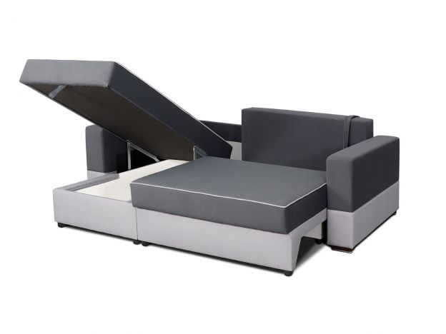 Угловой диван Бостон цвет серый (фото 252519)