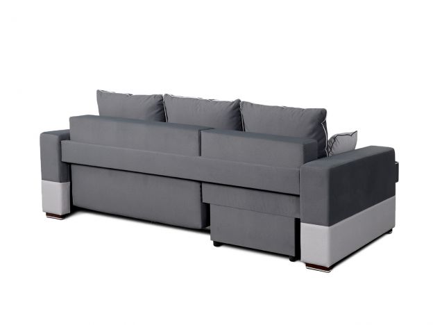 Угловой диван Бостон цвет серый (фото 252522)