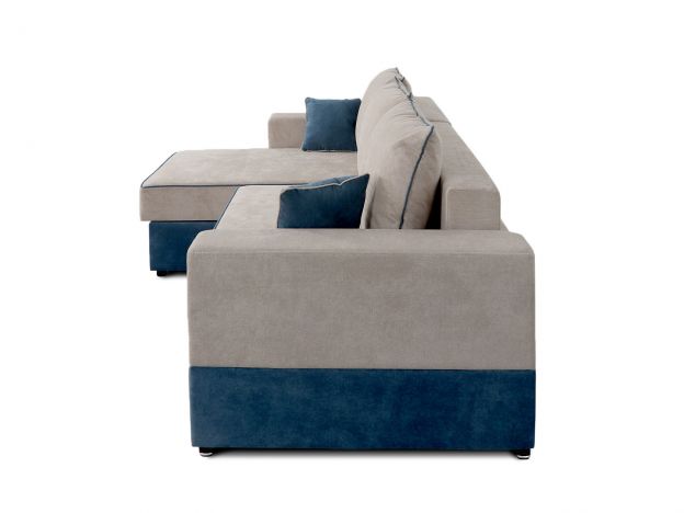 Угловой диван Бостон цвет бежевый,синий (фото 252560)