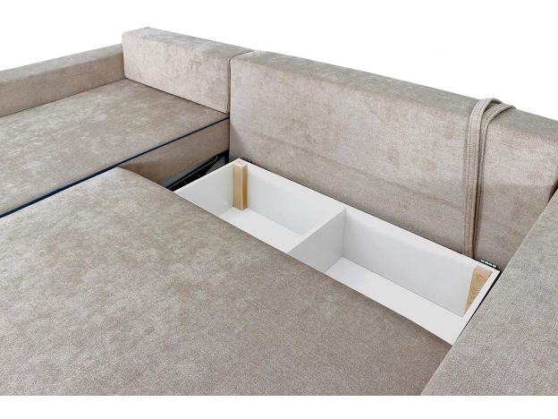 Угловой диван Бостон цвет бежевый,синий (фото 252561)