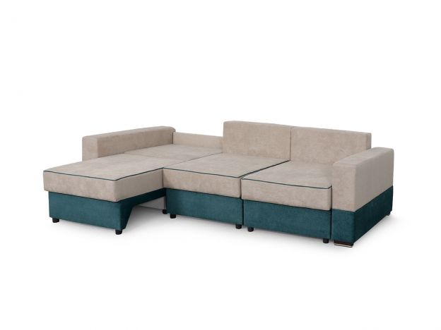 Диван Бостон 2400 цвет бежевый,зеленый (фото 252508)