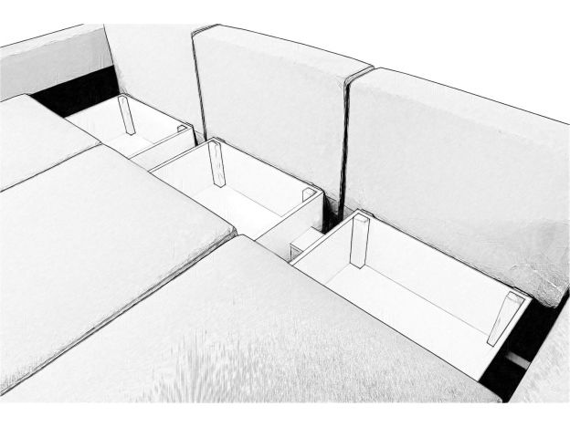 Диван Неаполь-1 цвет серый (фото 174354)