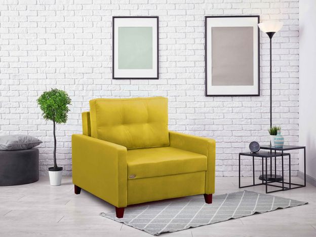 Кресло-кровать Джерси 1 цвет желтый (фото 253134)