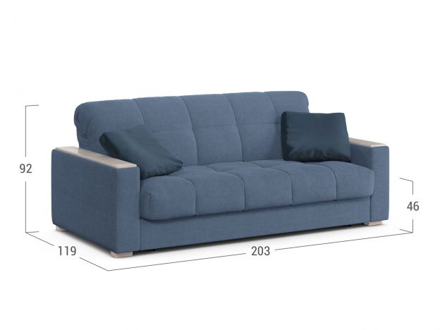 Диван MOON 107 цвет голубой (фото 254058) Диван MOON 107 цвет голубой (фото 254058)