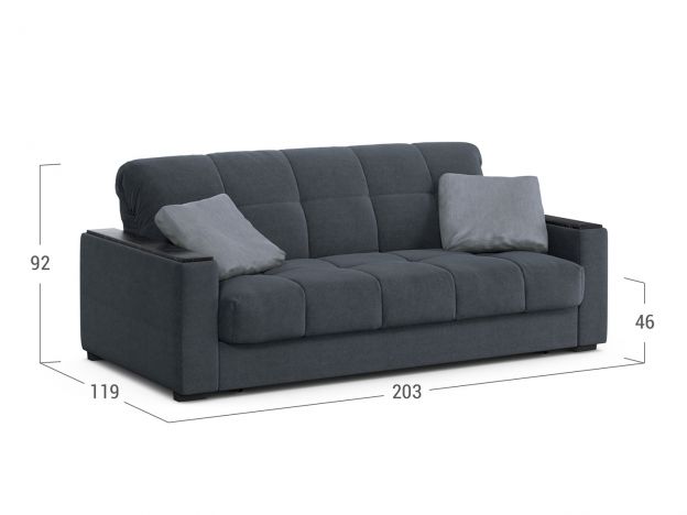 Диван MOON 107 цвет черный,серый (фото 254082)