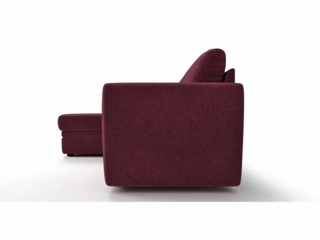 Угловой диван Лакки цвет красный,бордовый (фото 179803)