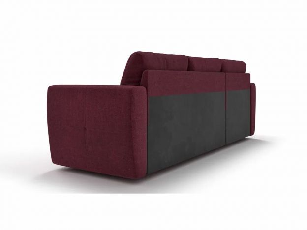 Угловой диван Лакки цвет красный,бордовый (фото 179804)