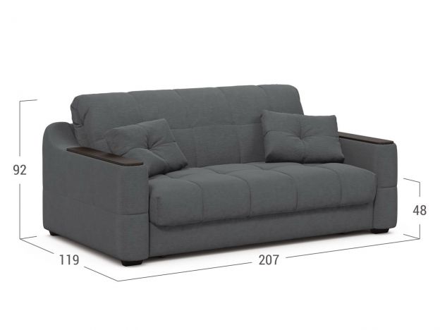 Диван MOON 116 цвет серый (фото 239334)