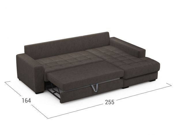 Угловой диван MOON 107 цвет коричневый (фото 255884)