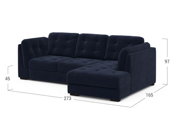 Угловой диван MOON 110 цвет синий (фото 256894)