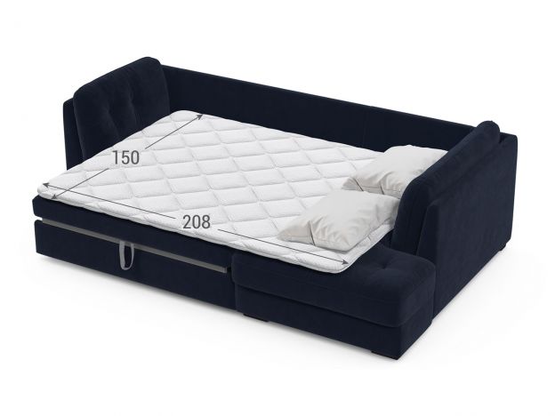 Угловой диван MOON 110 цвет синий (фото 256897)