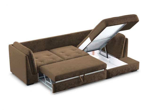 Угловой диван MOON 110 цвет коричневый (фото 180188)