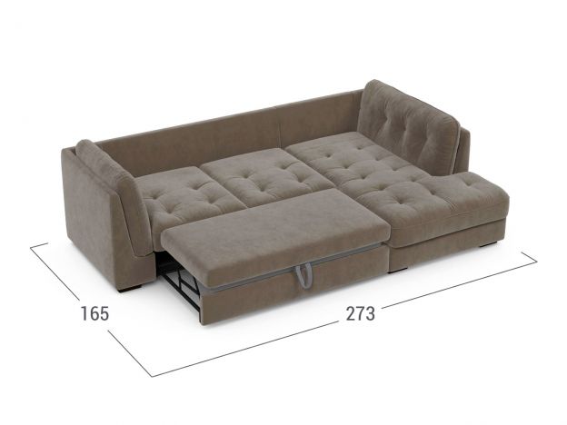 Угловой диван MOON 110 цвет коричневый (фото 256949)