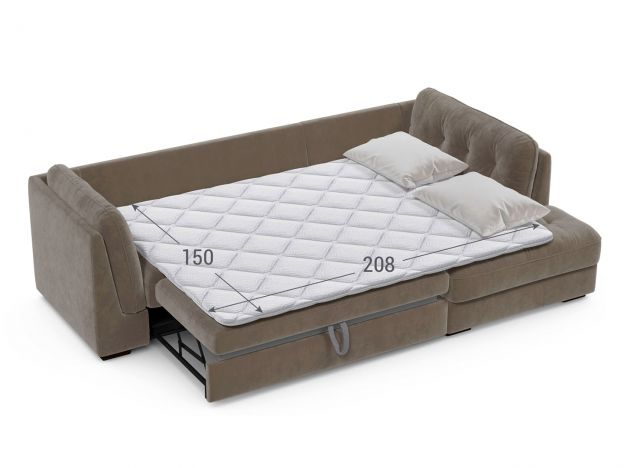 Угловой диван MOON 110 цвет коричневый (фото 256950)